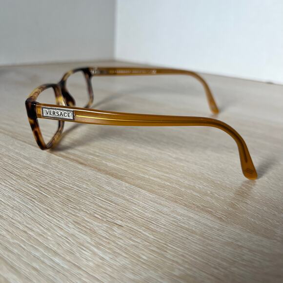 Versace Mod.3154 954 Eyeglasses Amber Tortoise Frames 54-17-140 Italy - Picture 7 of 8